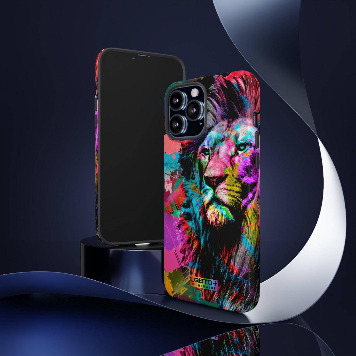 LGBTQWorldwide - ,,STARKER LÖWE" Doppelgehäuse Handyhülle Accessories, Glossy, iPhone Cases, Matte, Phone accessory, Phone Cases, Samsung Cases, Thermo, Valentine's Day Picks lgbtq Bekleidung Accessoires unisex Zubehör