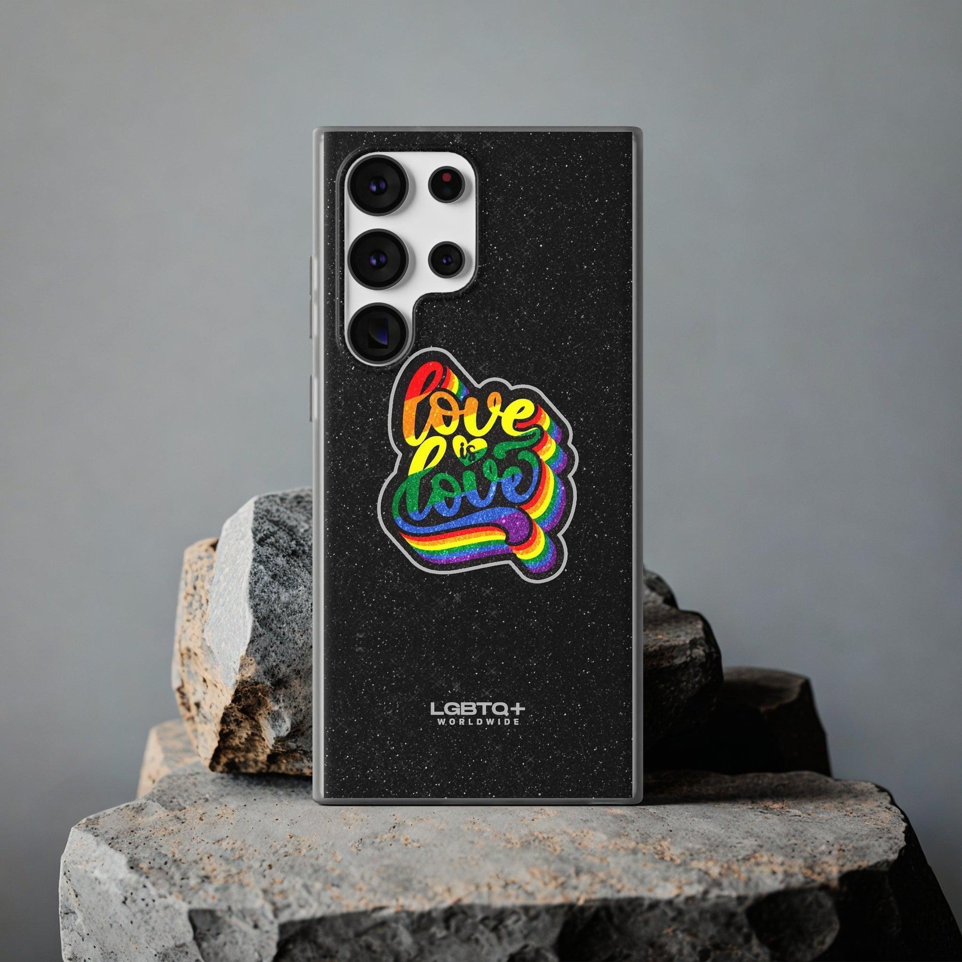 LGBTQWorldwide - ,,LIEBE IST LIEBE" Flexible Handyhülle Accessories, Case, iPhone, iPhone Cases, Phone accessory, Phone Cases, Samsung Cases, Valentine's Day promotion lgbtq Bekleidung Accessoires unisex Zubehör