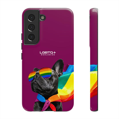 LGBTQWorldwide - ,,GLÜCKLICHER HUND" Doppelgehäuse Handyhülle Accessories, Glossy, iPhone Cases, Matte, Phone accessory, Phone Cases, Samsung Cases, Thermo, Valentine's Day Picks lgbtq Bekleidung Accessoires unisex Zubehör