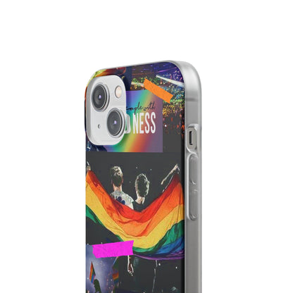 LGBTQWorldwide - ,,KINDNESS" Flexible Handyhülle Accessories, Case, iPhone, iPhone Cases, Phone accessory, Phone Cases, Samsung Cases, silikon, Valentine's Day promotion lgbtq Bekleidung Accessoires unisex Zubehör