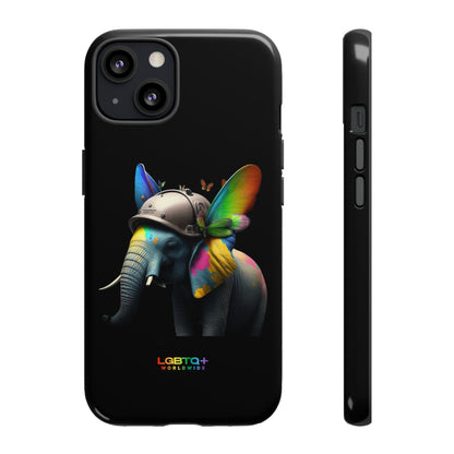 LGBTQWorldwide - ,,ELEFANT" Doppelgehäuse Handyhülle Accessories, Glossy, iPhone Cases, Matte, Phone accessory, Phone Cases, Samsung Cases, tough, Valentine's Day Picks lgbtq Bekleidung Accessoires unisex Zubehör