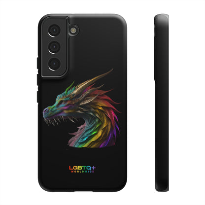 LGBTQWorldwide - ,,DRACHE" Doppelgehäuse Handyhülle Accessories, Glossy, iPhone Cases, Matte, Phone accessory, Phone Cases, Samsung Cases, tough, Valentine's Day Picks lgbtq Bekleidung Accessoires unisex Zubehör