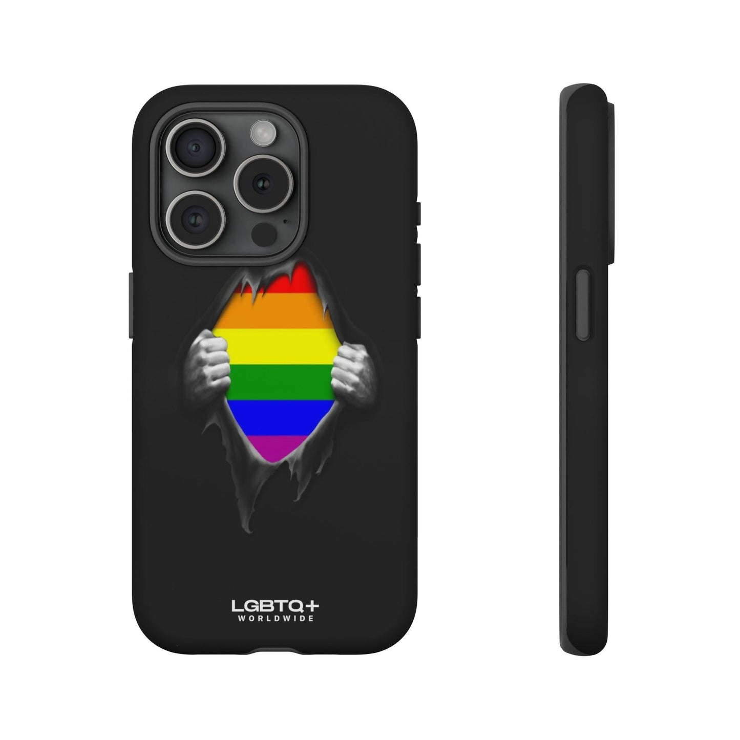 LGBTQWorldwide - ,,SCHWARZES LOCH" Doppelgehäuse Handyhülle Accessories, Glossy, iPhone Cases, Matte, Phone accessory, Phone Cases, Samsung Cases, Thermo, Valentine's Day Picks lgbtq Bekleidung Accessoires unisex Zubehör