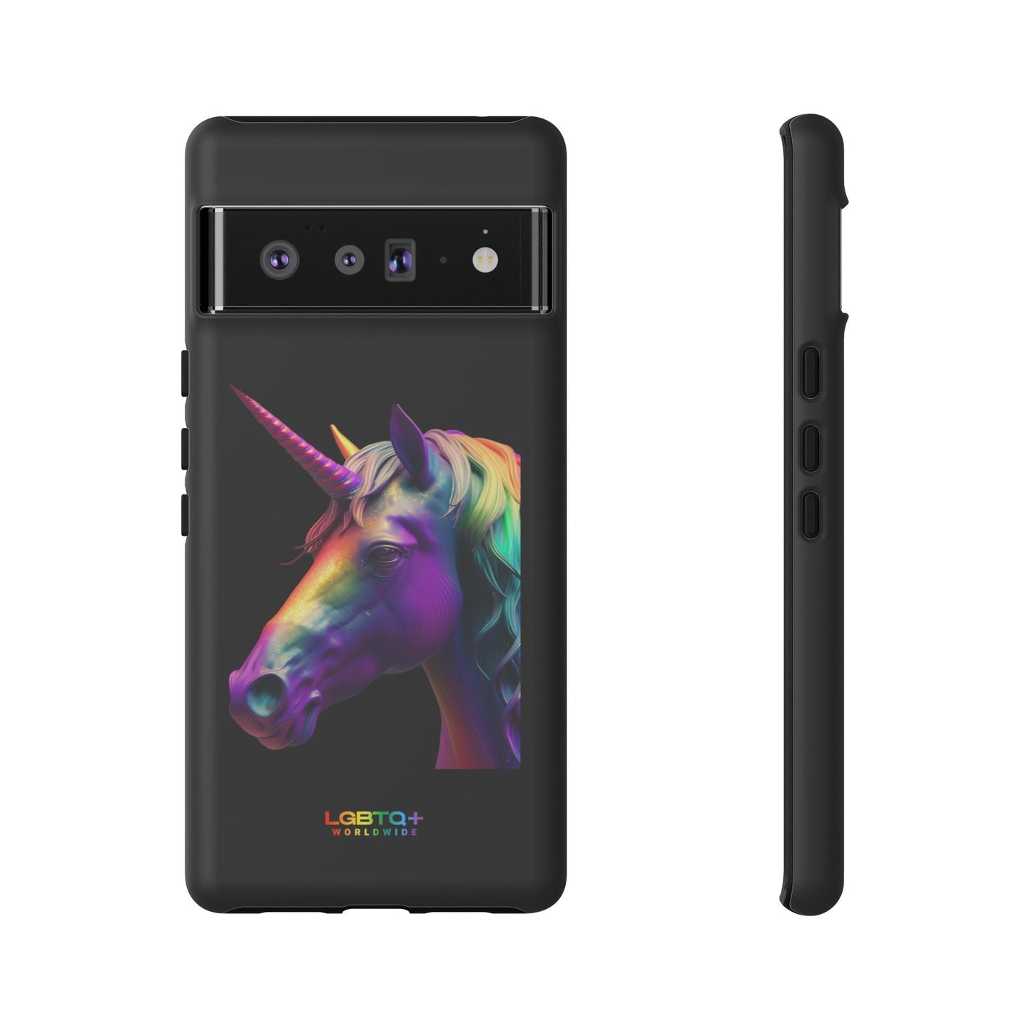 LGBTQWorldwide - ,,REGENBOGEN EINHORN" Doppelgehäuse Handyhülle Accessories, Glossy, iPhone Cases, Matte, Phone accessory, Phone Cases, Samsung Cases, tough, Valentine's Day Picks lgbtq Bekleidung Accessoires unisex Zubehör