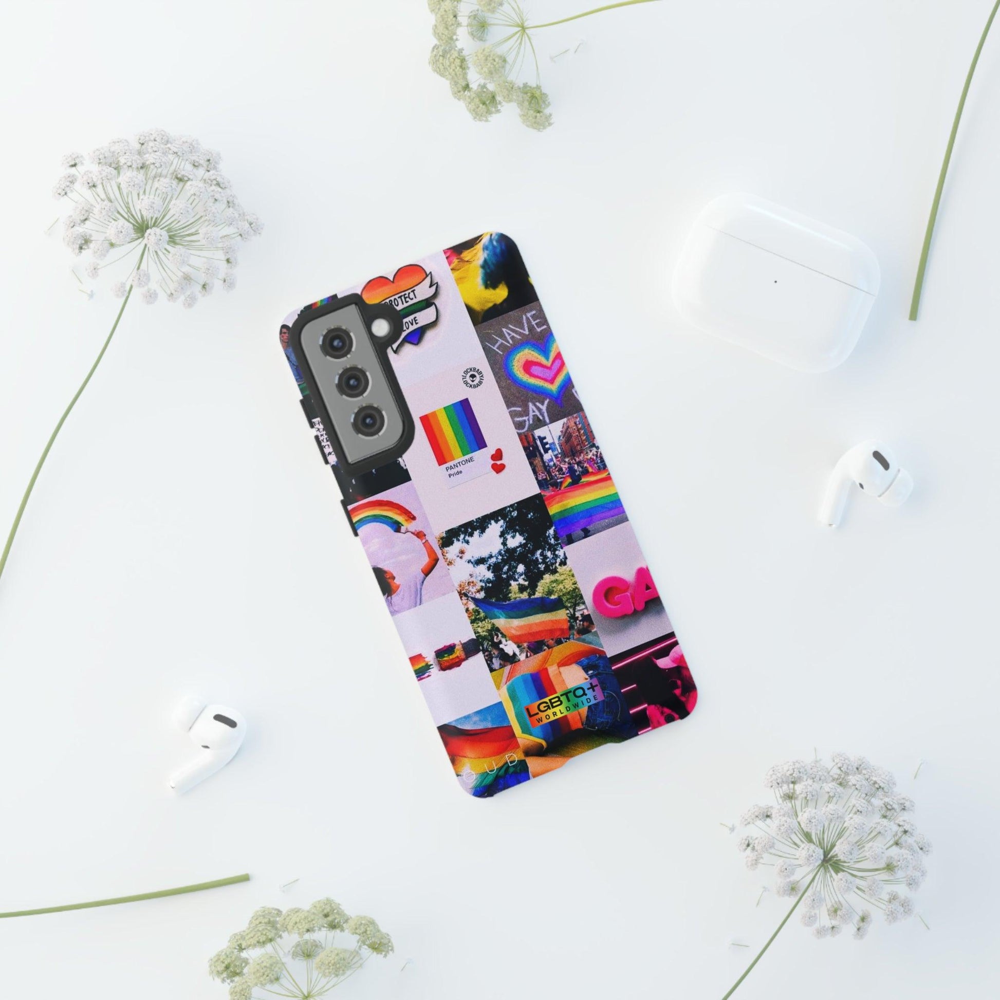 LGBTQWorldwide - ,,REGENBOGEN" Doppelgehäuse Handyhülle Accessories, Glossy, iPhone Cases, Matte, Phone accessory, Phone Cases, Samsung Cases, Thermo, Valentine's Day Picks lgbtq Bekleidung Accessoires unisex Zubehör