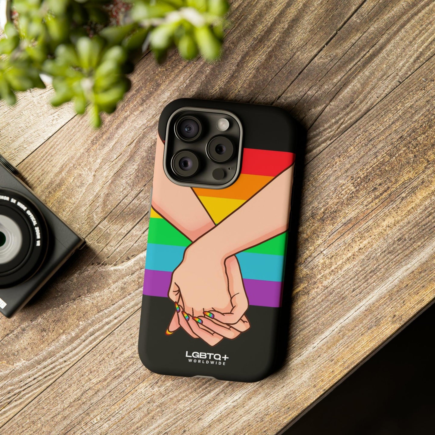 LGBTQWorldwide - ,,TOGETHER PRIDE" Doppelgehäuse Handyhülle Accessories, Glossy, iPhone Cases, Matte, Phone accessory, Phone Cases, Samsung Cases, Thermo, Valentine's Day Picks lgbtq Bekleidung Accessoires unisex Zubehör