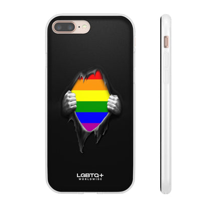 LGBTQWorldwide - ,,SCHWARZES LOCH" Flexible Handyhülle Accessories, Case, iPhone, iPhone Cases, Phone accessory, Phone Cases, Samsung Cases, silikon, Valentine's Day promotion lgbtq Bekleidung Accessoires unisex Zubehör