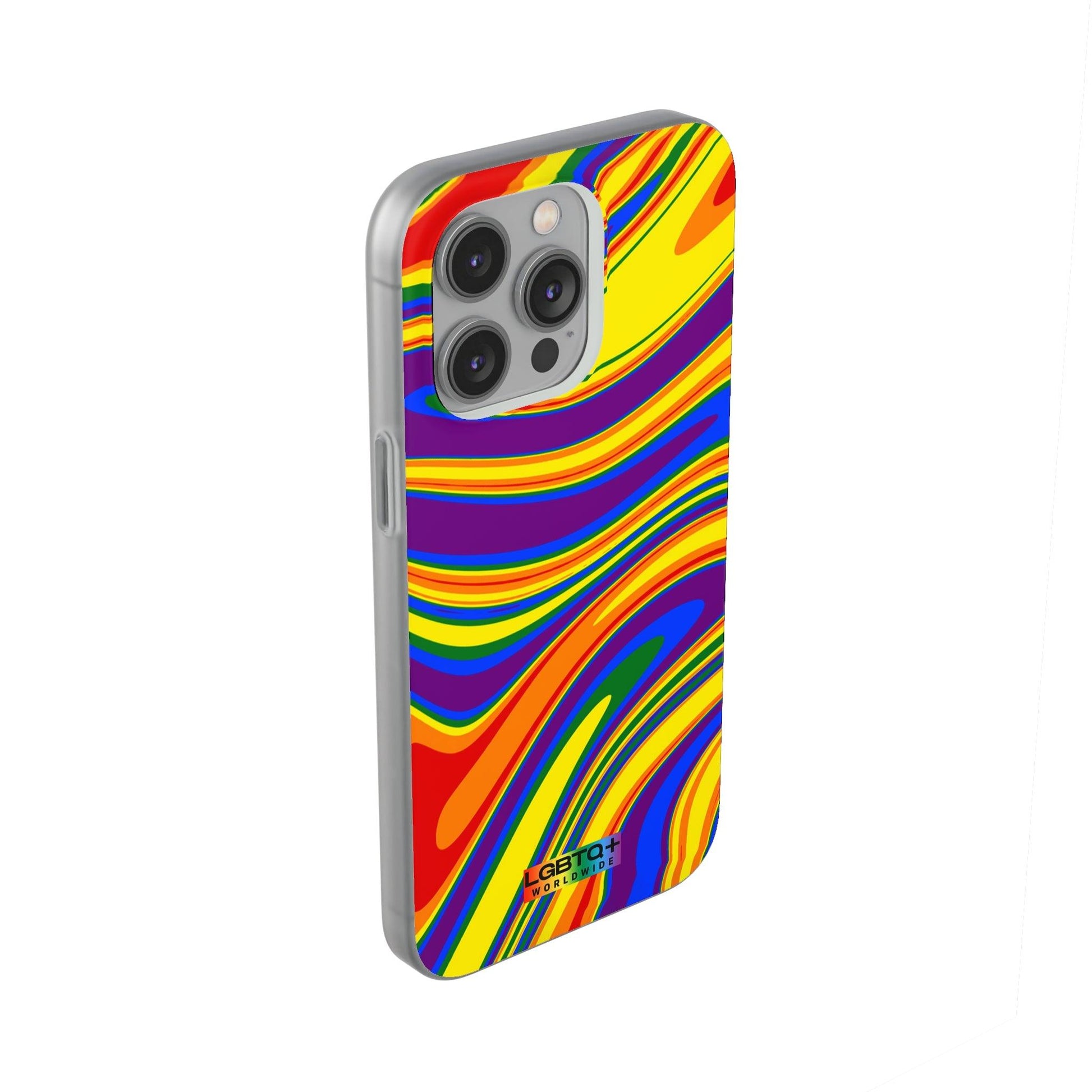 LGBTQWorldwide - ,,FARBEN" Flexible Handyhülle Accessories, Case, iPhone, iPhone Cases, Phone accessory, Phone Cases, Samsung Cases, silikon, Valentine's Day promotion lgbtq Bekleidung Accessoires unisex Zubehör