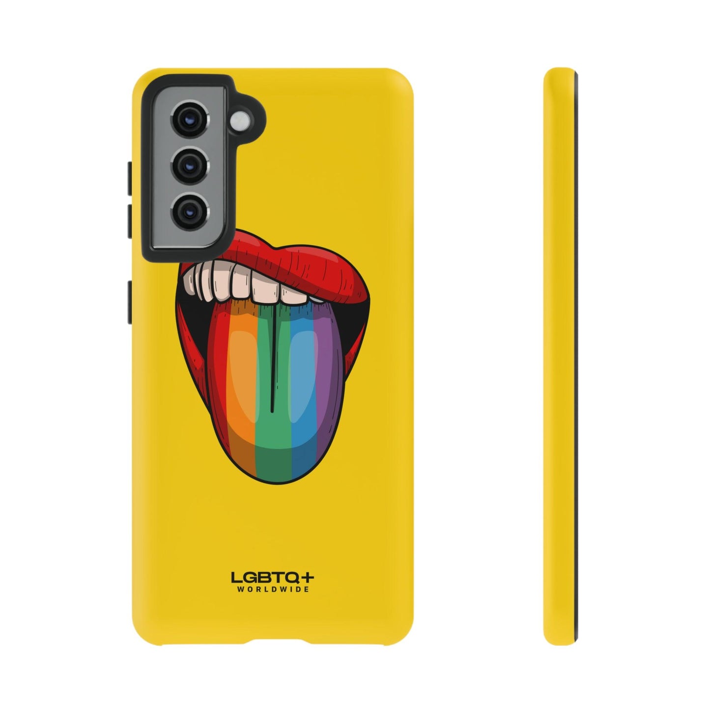 LGBTQWorldwide - ,,ZUNGE" Doppelgehäuse Handyhülle Accessories, Glossy, iPhone Cases, Matte, Phone accessory, Phone Cases, Samsung Cases, Thermo, Valentine's Day Picks lgbtq Bekleidung Accessoires unisex Zubehör