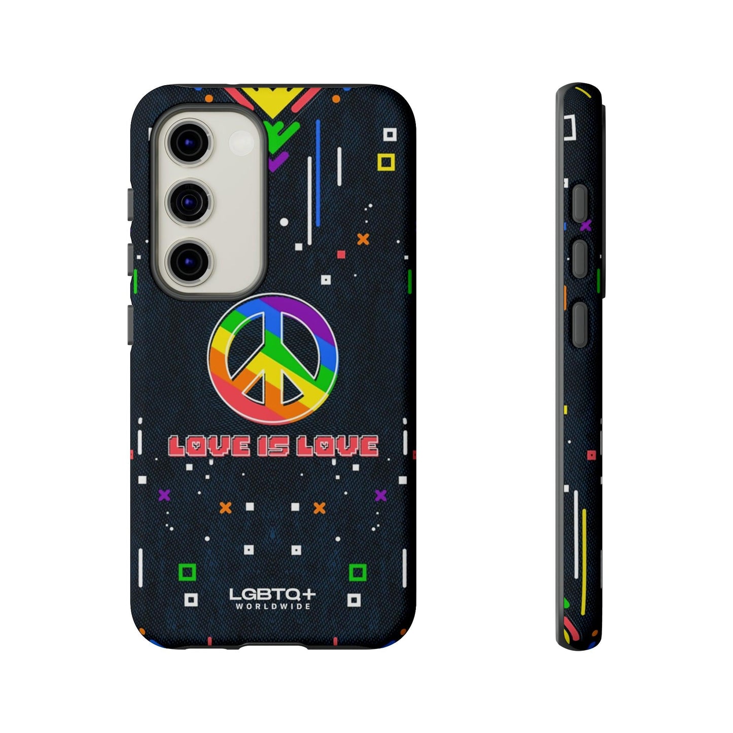 LGBTQWorldwide - ,,PEACE" Doppelgehäuse Handyhülle Accessories, Glossy, iPhone Cases, Matte, Phone accessory, Phone Cases, Samsung Cases, Thermo, Valentine's Day Picks lgbtq Bekleidung Accessoires unisex Zubehör