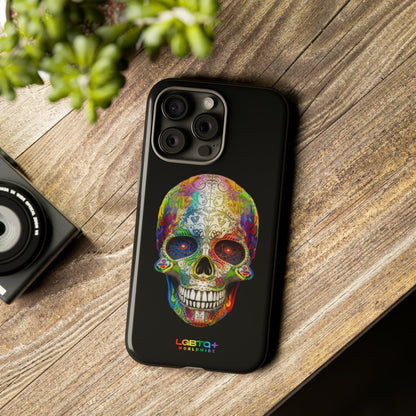 LGBTQWorldwide - ,,SKULL HEAD" Doppelgehäuse Handyhülle Accessories, Glossy, iPhone Cases, Matte, Phone accessory, Phone Cases, Samsung Cases, tough, Valentine's Day Picks lgbtq Bekleidung Accessoires unisex Zubehör