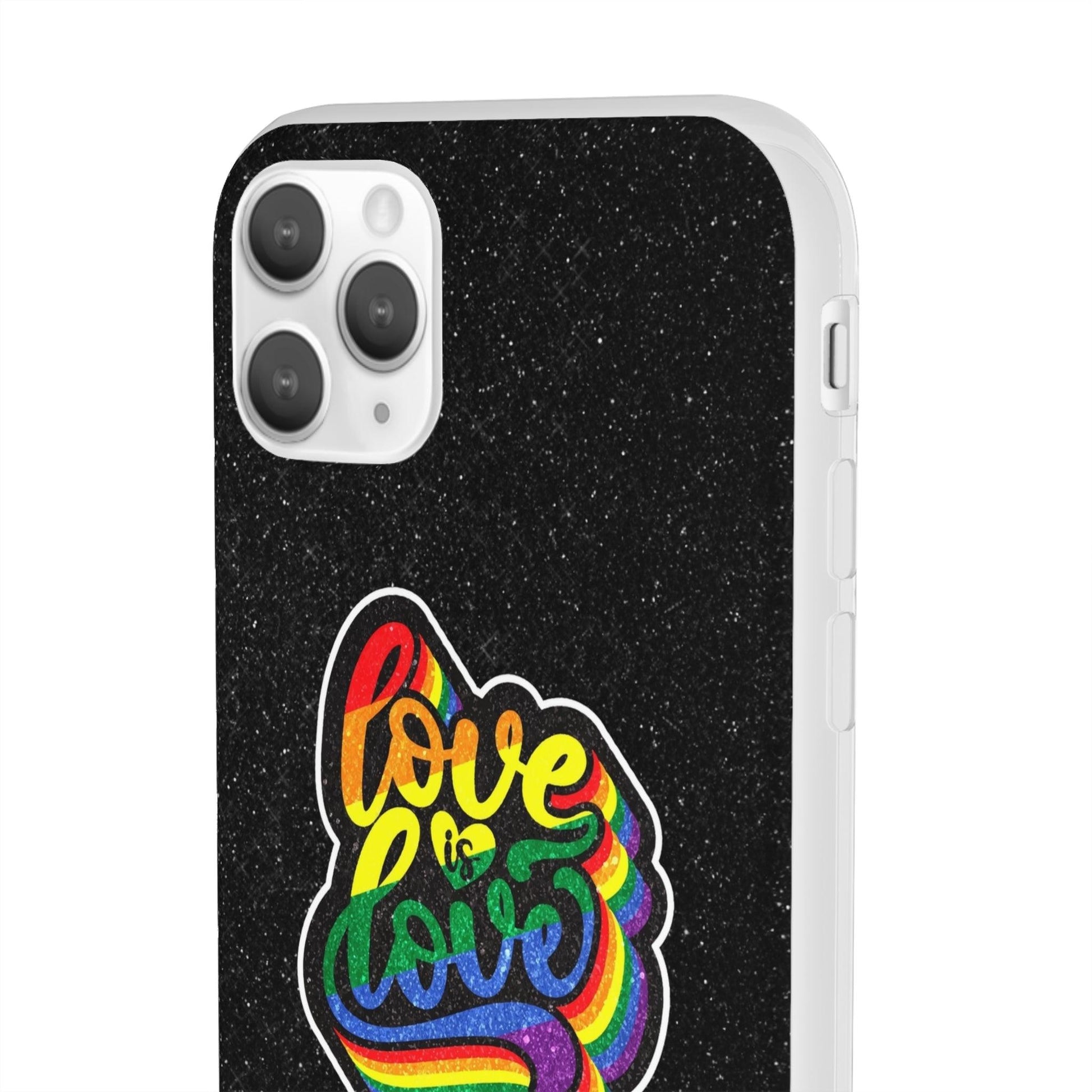 LGBTQWorldwide - ,,LIEBE IST LIEBE" Flexible Handyhülle Accessories, Case, iPhone, iPhone Cases, Phone accessory, Phone Cases, Samsung Cases, Valentine's Day promotion lgbtq Bekleidung Accessoires unisex Zubehör