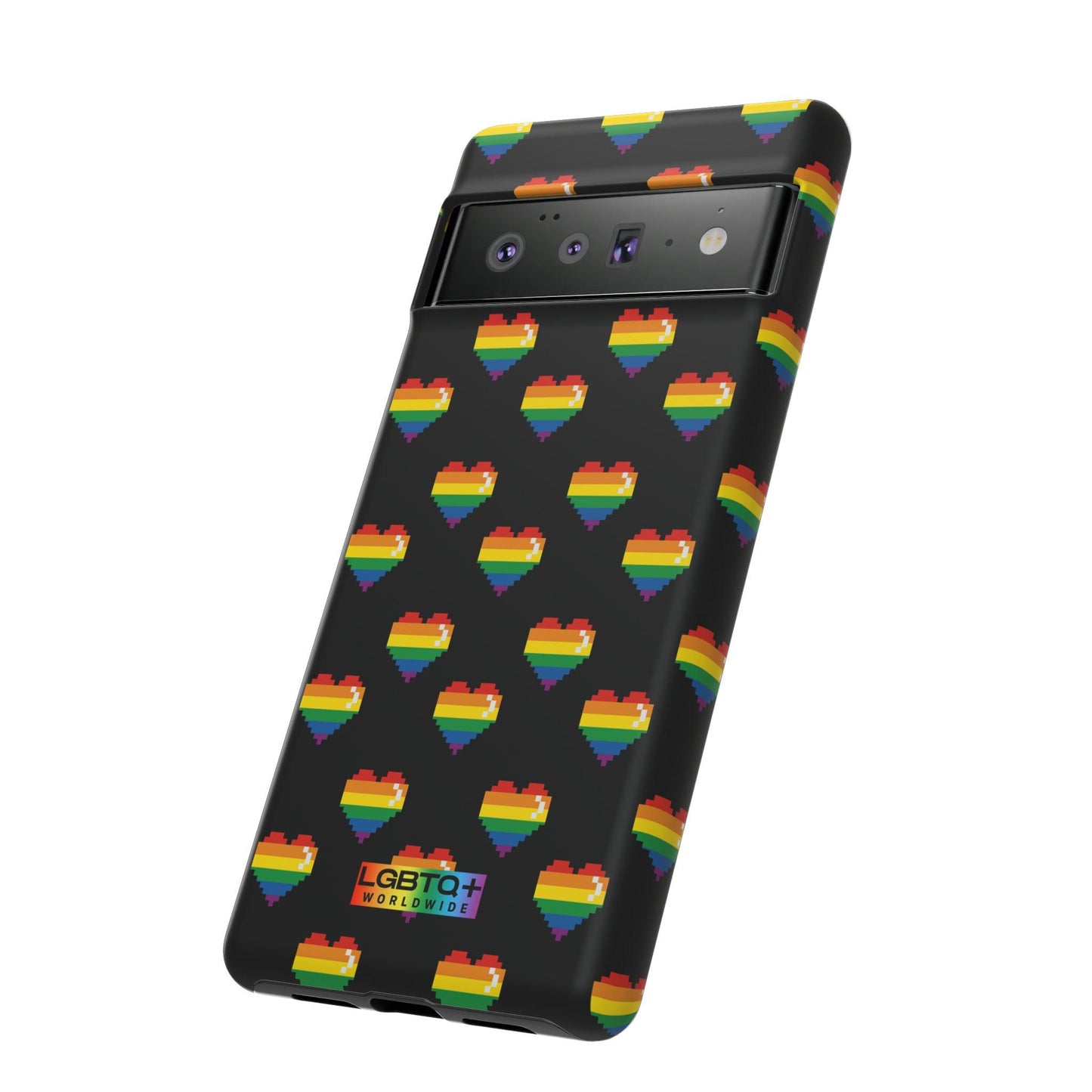 LGBTQWorldwide - ,,COMIC HERZEN" Doppelgehäuse Handyhülle Accessories, Glossy, iPhone Cases, Matte, Phone accessory, Phone Cases, Samsung Cases, Thermo, Valentine's Day Picks lgbtq Bekleidung Accessoires unisex Zubehör