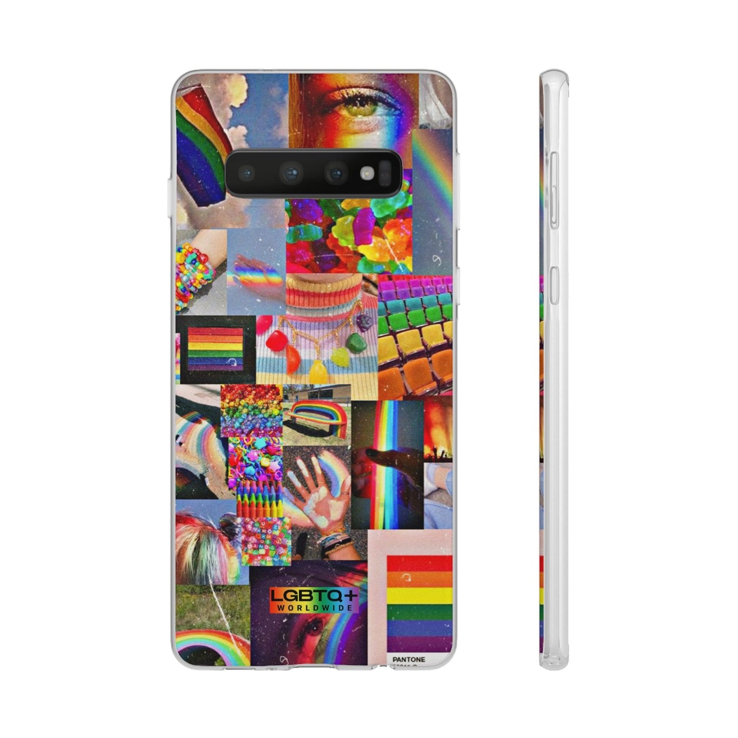 LGBTQWorldwide - ,,COMMUNITY" Flexible Handyhülle Accessories, Case, iPhone, iPhone Cases, Phone accessory, Phone Cases, Samsung Cases, silikon, Valentine's Day promotion lgbtq Bekleidung Accessoires unisex Zubehör