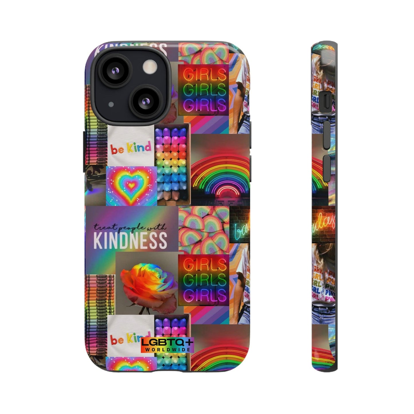 LGBTQWorldwide - ,,FREUNDLICH" Doppelgehäuse Handyhülle Accessories, Glossy, iPhone Cases, Matte, Phone accessory, Phone Cases, Samsung Cases, Thermo, Valentine's Day Picks lgbtq Bekleidung Accessoires unisex Zubehör