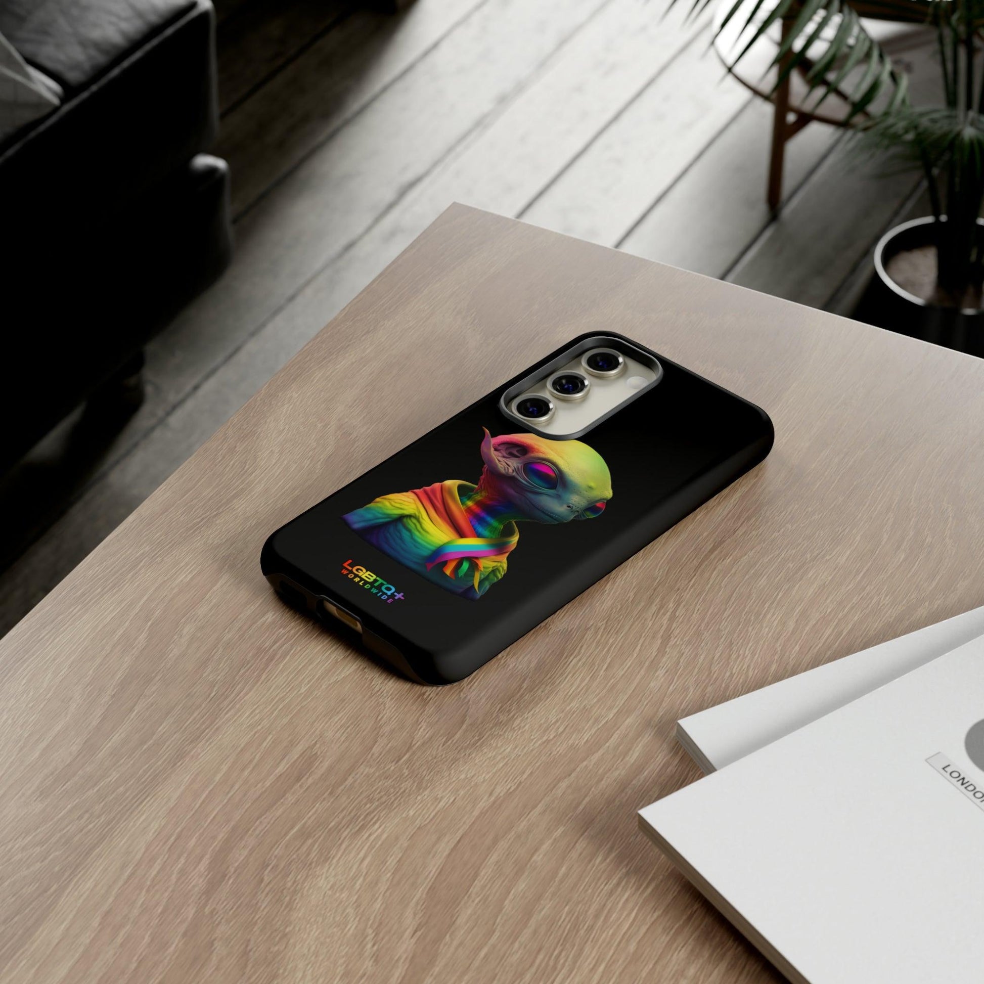 LGBTQWorldwide - ,,ALIEN" Doppelgehäuse Handyhülle Accessories, Glossy, iPhone Cases, Matte, Phone accessory, Phone Cases, Samsung Cases, tough, Valentine's Day Picks lgbtq Bekleidung Accessoires unisex Zubehör