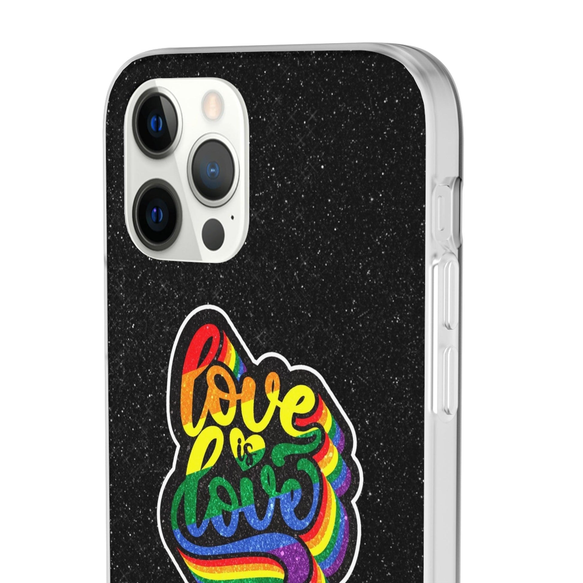 LGBTQWorldwide - ,,LIEBE IST LIEBE" Flexible Handyhülle Accessories, Case, iPhone, iPhone Cases, Phone accessory, Phone Cases, Samsung Cases, Valentine's Day promotion lgbtq Bekleidung Accessoires unisex Zubehör