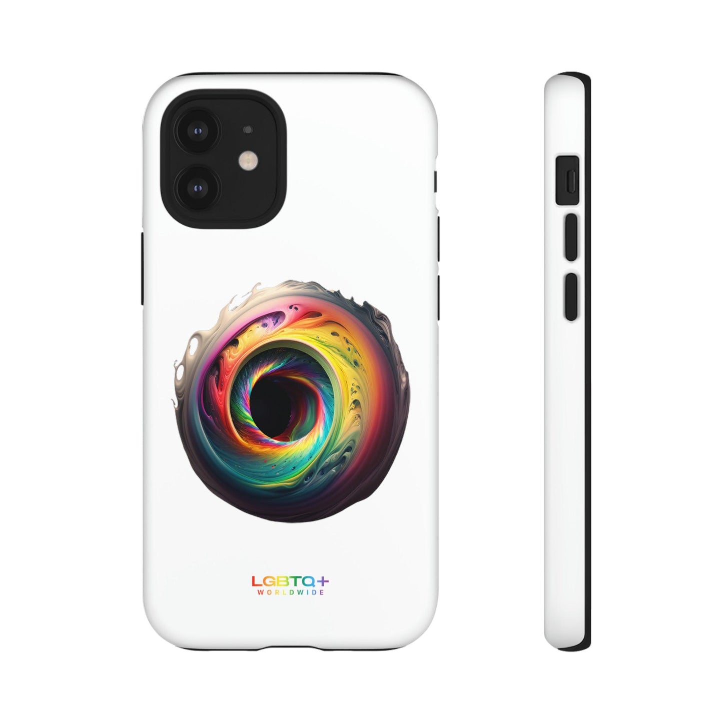 LGBTQWorldwide - ,,SCHWARZES LOCH" Doppelgehäuse Handyhülle Accessories, Glossy, iPhone Cases, Matte, Phone accessory, Phone Cases, Samsung Cases, tough, Valentine's Day Picks lgbtq Bekleidung Accessoires unisex Zubehör