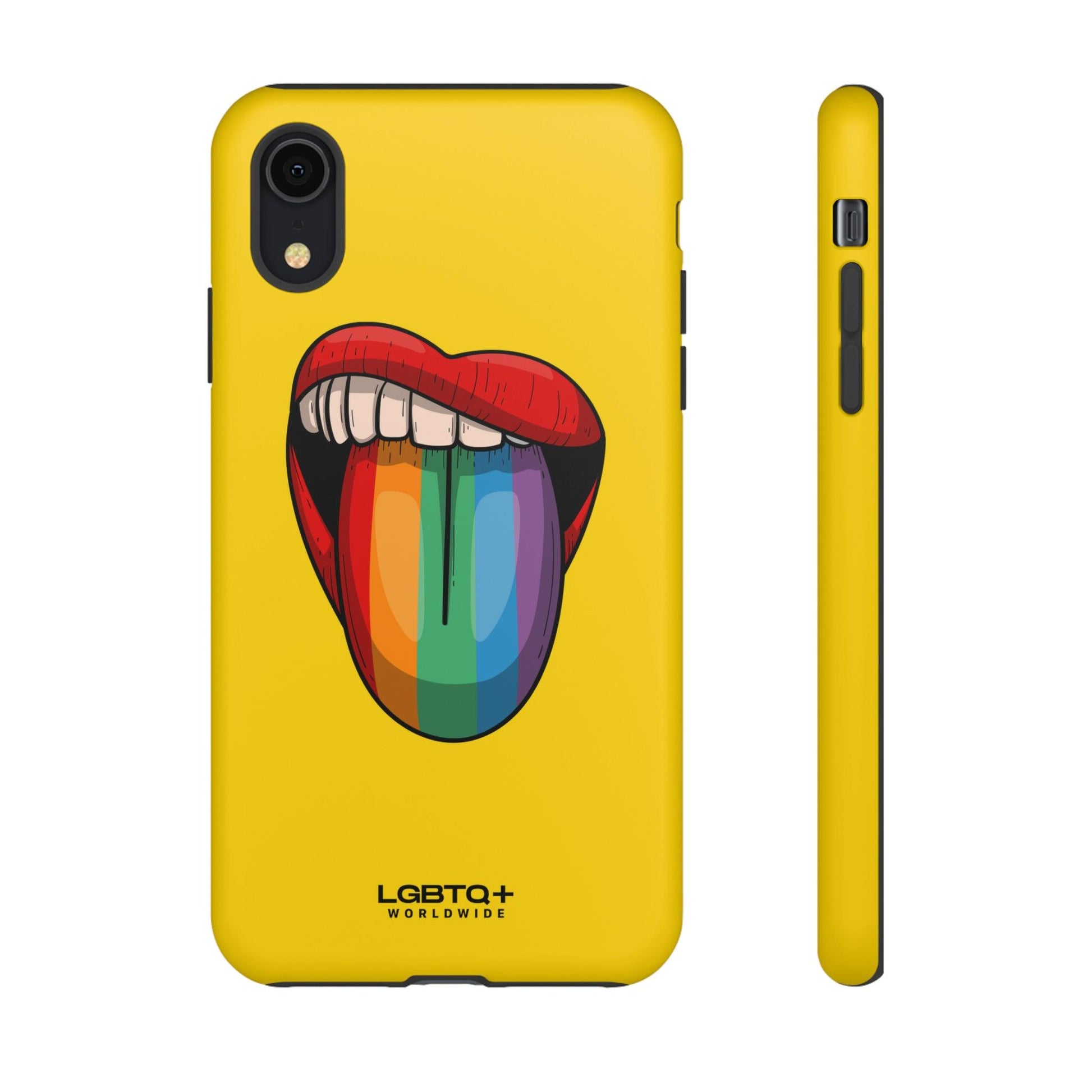 LGBTQWorldwide - ,,ZUNGE" Doppelgehäuse Handyhülle Accessories, Glossy, iPhone Cases, Matte, Phone accessory, Phone Cases, Samsung Cases, Thermo, Valentine's Day Picks lgbtq Bekleidung Accessoires unisex Zubehör