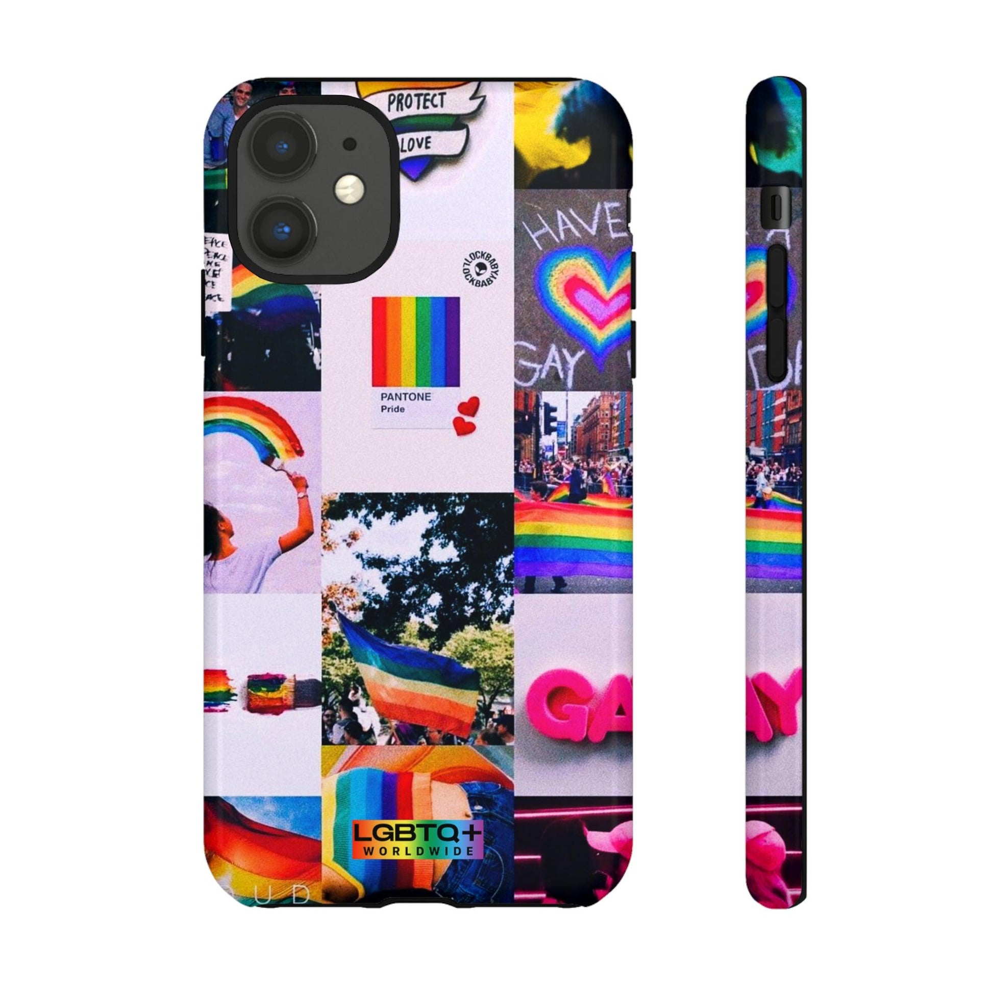 LGBTQWorldwide - ,,REGENBOGEN" Doppelgehäuse Handyhülle Accessories, Glossy, iPhone Cases, Matte, Phone accessory, Phone Cases, Samsung Cases, Thermo, Valentine's Day Picks lgbtq Bekleidung Accessoires unisex Zubehör