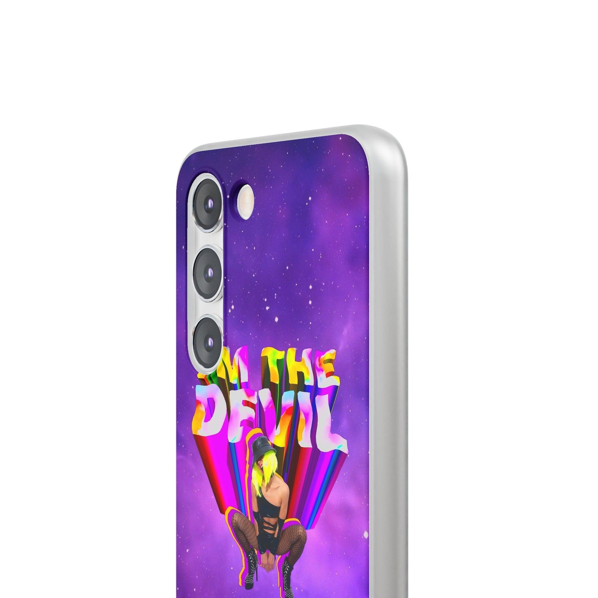 LGBTQWorldwide - ,,I AM THE DEVIL" Flexible Handyhülle Accessories, Case, iPhone, iPhone Cases, Phone accessory, Phone Cases, Samsung Cases, silikon, Valentine's Day promotion lgbtq Bekleidung Accessoires unisex Zubehör