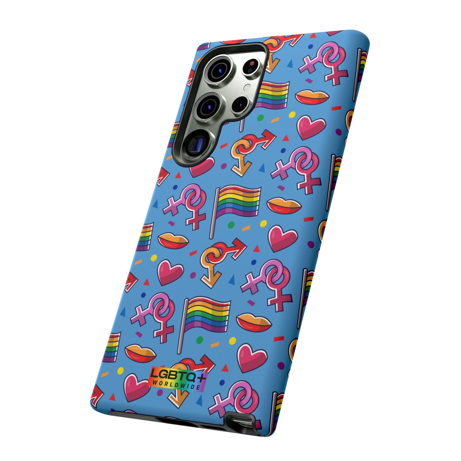 LGBTQWorldwide - ,,FÜHL DICH FREI" Doppelgehäuse Handyhülle Accessories, Glossy, iPhone Cases, Matte, Phone accessory, Phone Cases, Samsung Cases, Thermo, Valentine's Day Picks lgbtq Bekleidung Accessoires unisex Zubehör