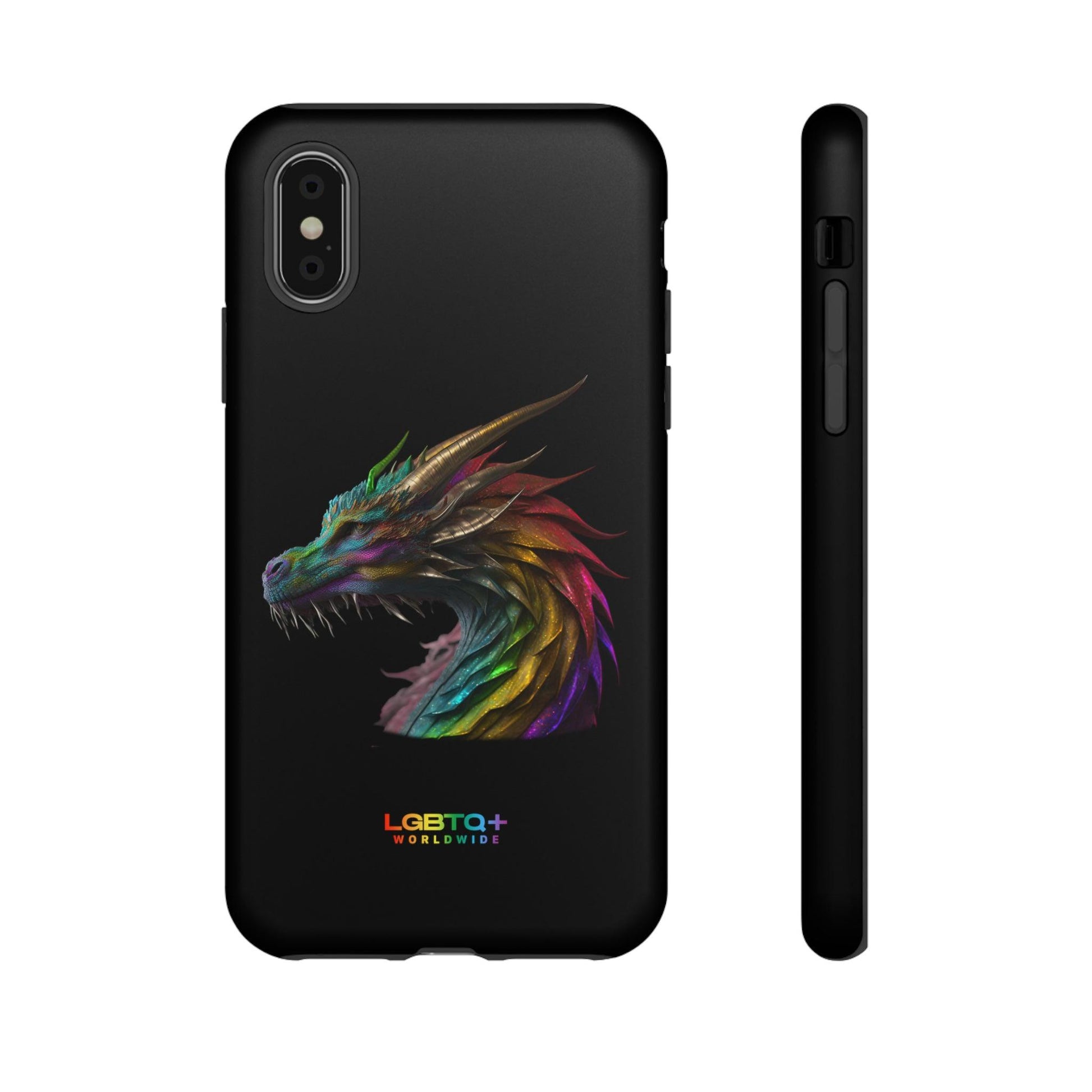 LGBTQWorldwide - ,,DRACHE" Doppelgehäuse Handyhülle Accessories, Glossy, iPhone Cases, Matte, Phone accessory, Phone Cases, Samsung Cases, tough, Valentine's Day Picks lgbtq Bekleidung Accessoires unisex Zubehör