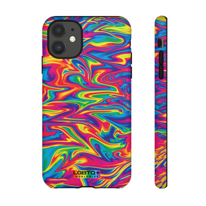 LGBTQWorldwide - ,,ABSTRACT" Doppelgehäuse Handyhülle Accessories, Glossy, iPhone Cases, Matte, Phone accessory, Phone Cases, Samsung Cases, Thermo, Valentine's Day Picks lgbtq Bekleidung Accessoires unisex Zubehör