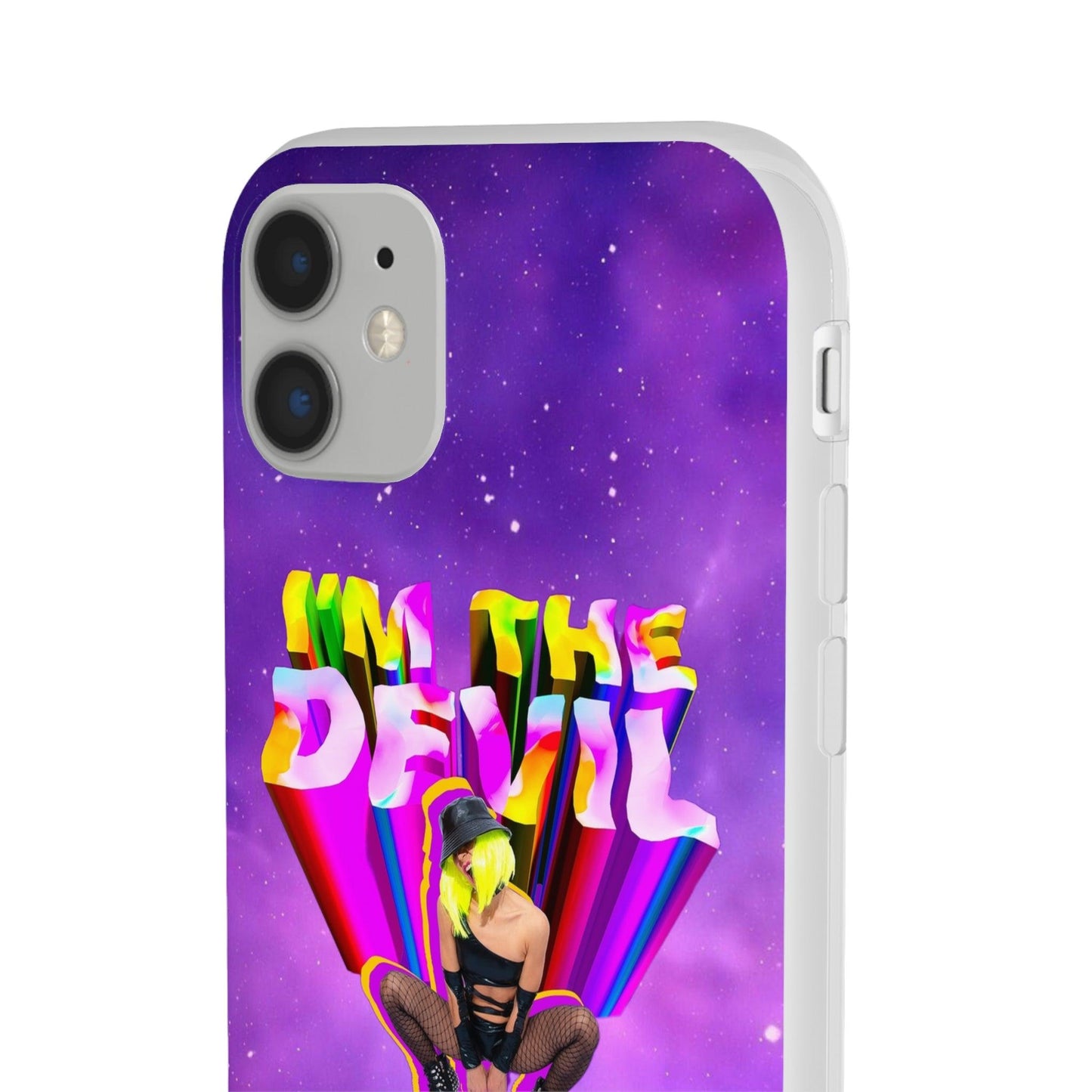 LGBTQWorldwide - ,,I AM THE DEVIL" Flexible Handyhülle Accessories, Case, iPhone, iPhone Cases, Phone accessory, Phone Cases, Samsung Cases, silikon, Valentine's Day promotion lgbtq Bekleidung Accessoires unisex Zubehör