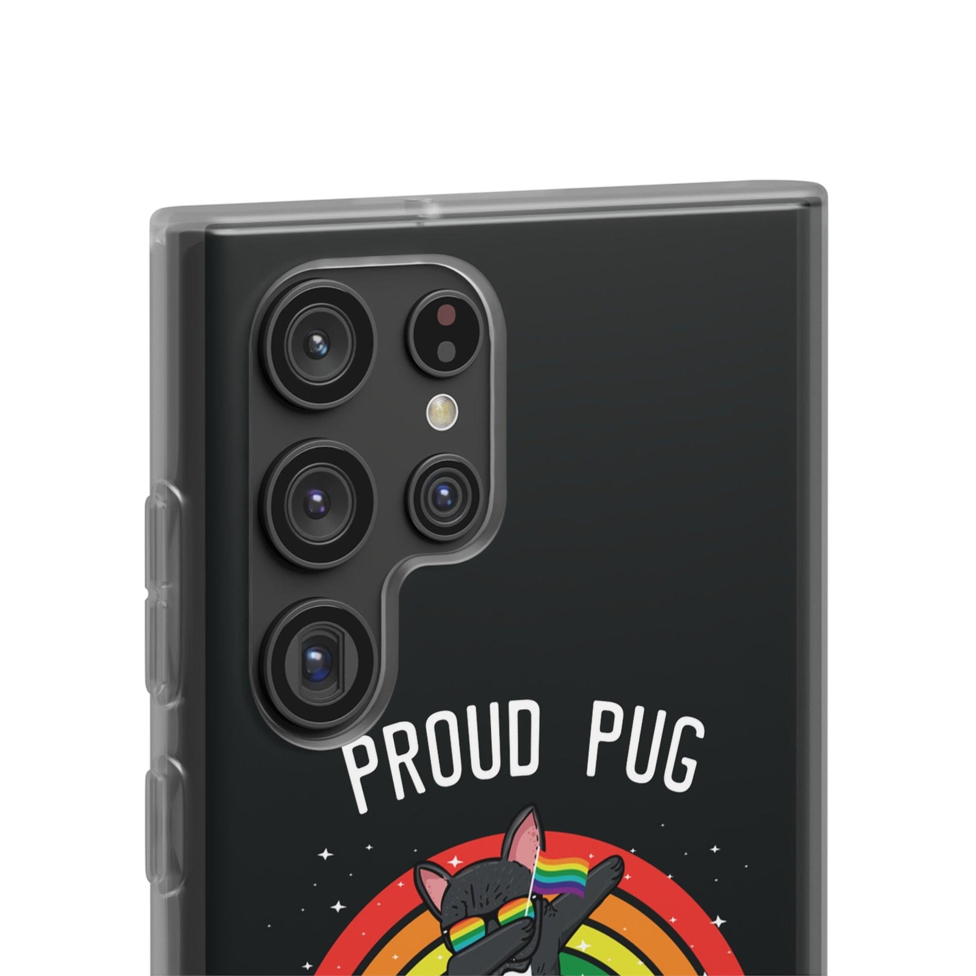 LGBTQWorldwide - ,,PROUD PUG" Flexible Handyhülle Accessories, Case, iPhone, iPhone Cases, Phone accessory, Phone Cases, Samsung Cases, silikon, Valentine's Day promotion lgbtq Bekleidung Accessoires unisex Zubehör