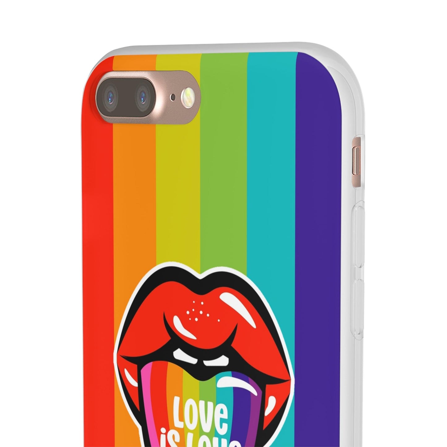 LGBTQWorldwide - ,,LIEBES ZUNGE" Flexible Handyhülle Accessories, Case, iPhone, iPhone Cases, Phone accessory, Phone Cases, Samsung Cases, silikon, Valentine's Day promotion lgbtq Bekleidung Accessoires unisex Zubehör