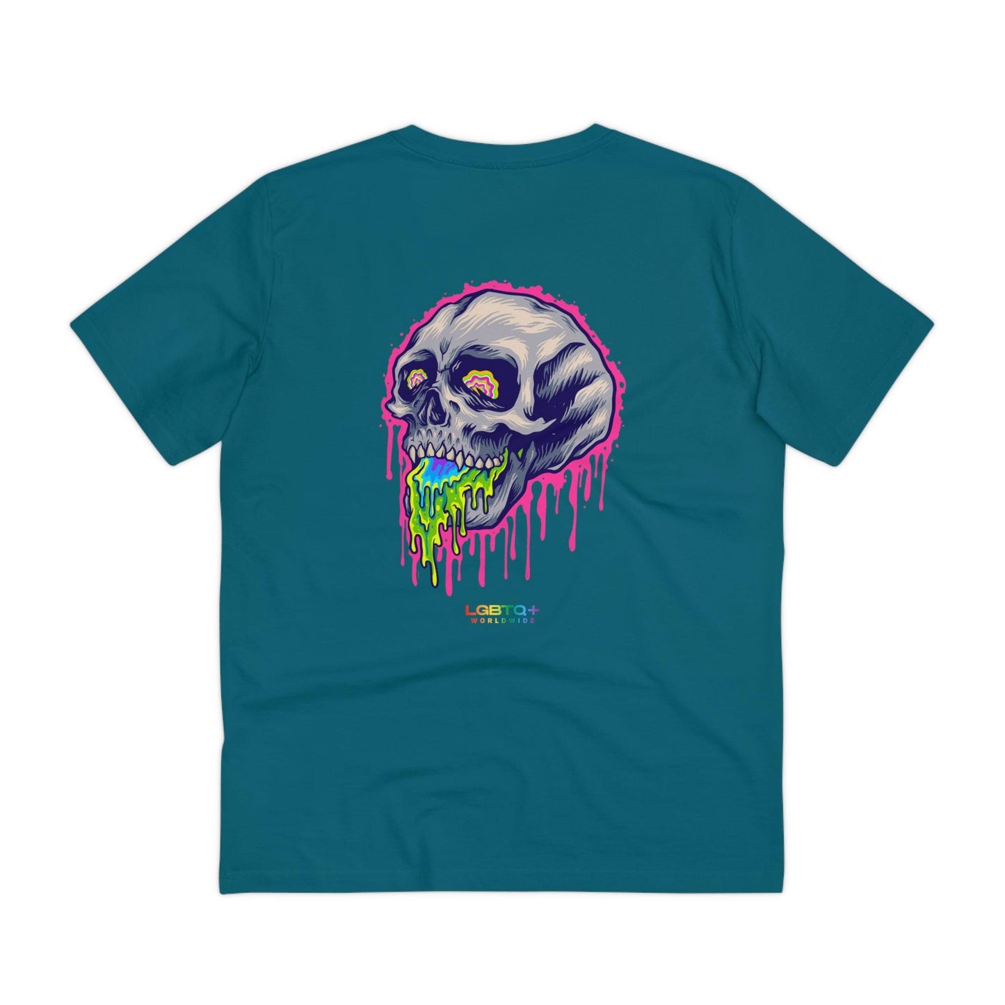 LGBTQWorldwide - ,,SKULL HEAD" Clothing, Cotton, Crew neck, DTG, Eco-friendly, Men's Clothing, Organic, Recycled, Regular fit, Sustainable, T-shirts, Unisex, Valentine's Day Picks, Vegan, Women's Clothing lgbtq Bekleidung Accessoires unisex Zubehör