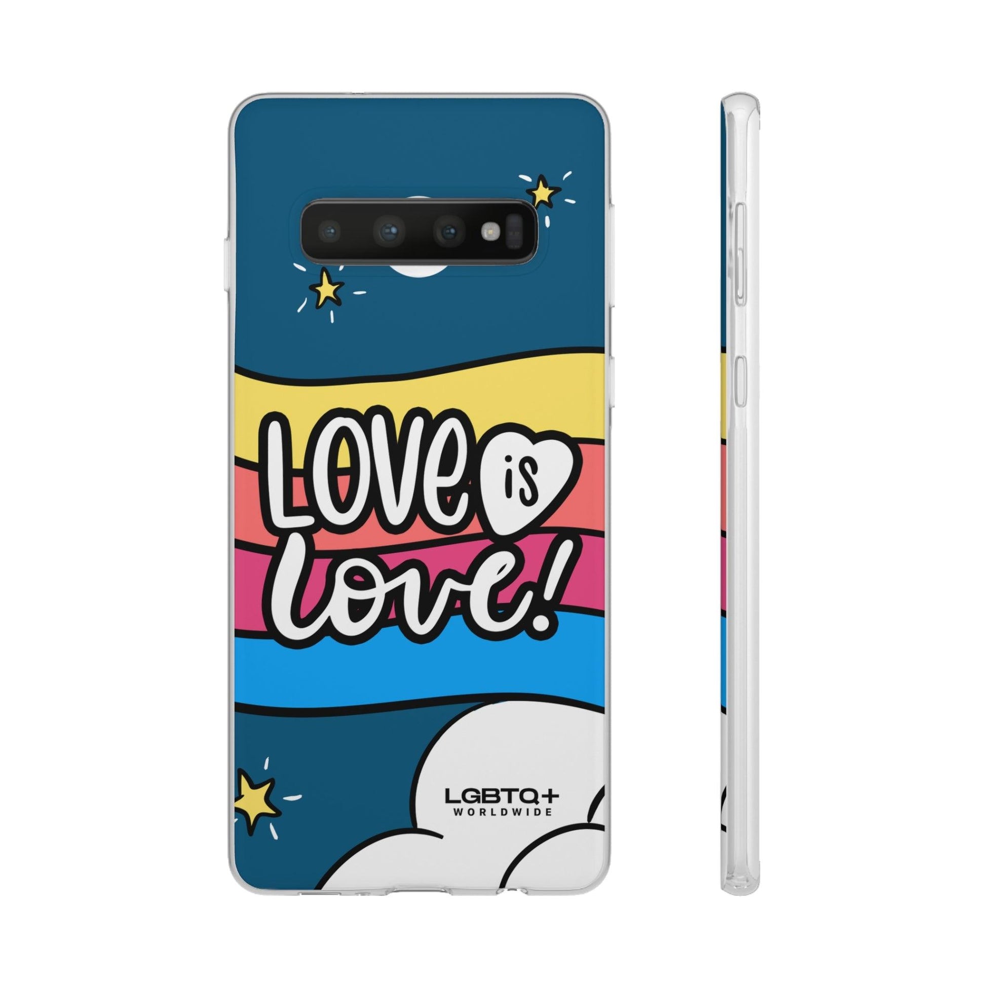 LGBTQWorldwide - ,,LIEBES WOLKE" Flexible Handyhülle Accessories, Case, iPhone, iPhone Cases, Phone accessory, Phone Cases, Samsung Cases, silikon, Valentine's Day promotion lgbtq Bekleidung Accessoires unisex Zubehör