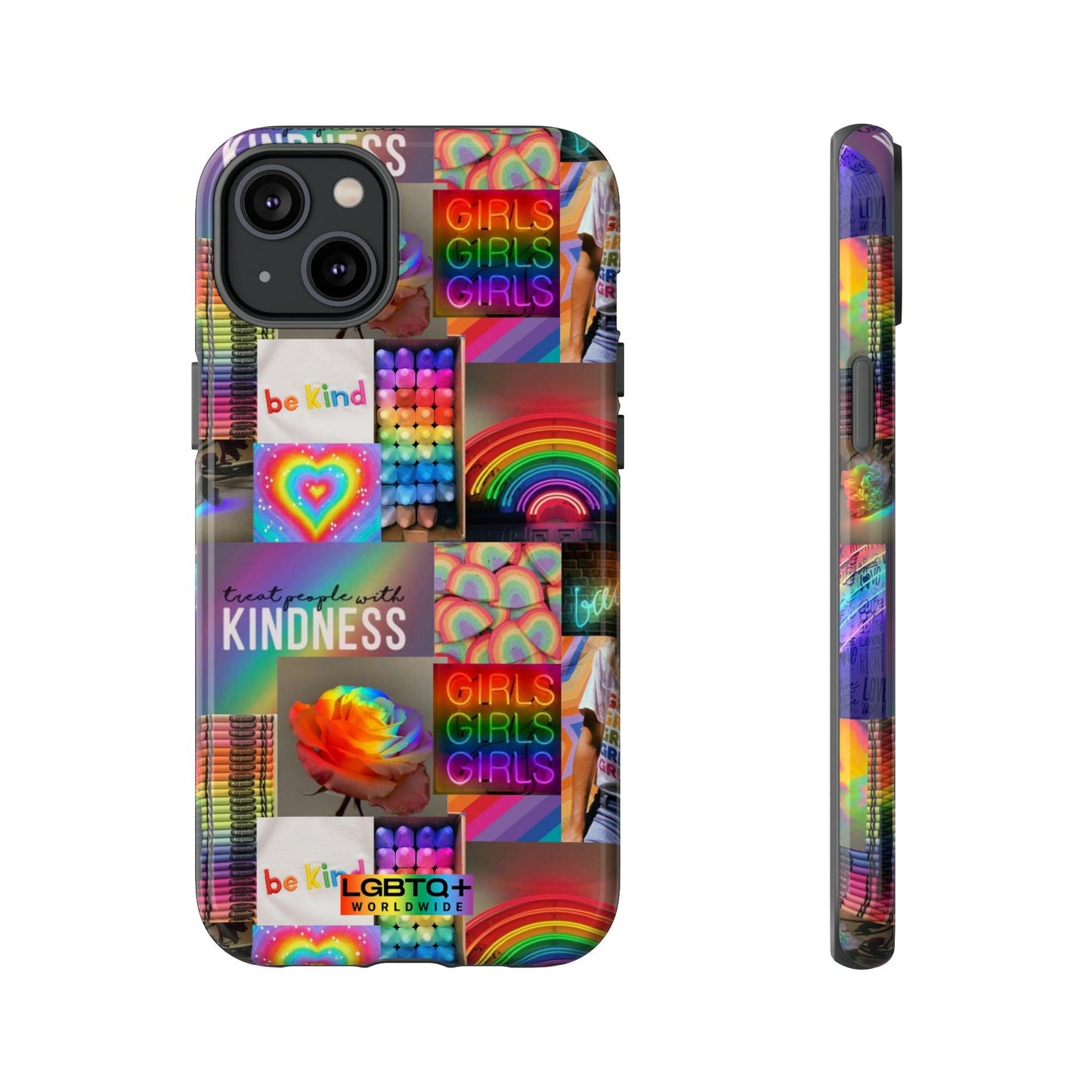 LGBTQWorldwide - ,,FREUNDLICH" Doppelgehäuse Handyhülle Accessories, Glossy, iPhone Cases, Matte, Phone accessory, Phone Cases, Samsung Cases, Thermo, Valentine's Day Picks lgbtq Bekleidung Accessoires unisex Zubehör