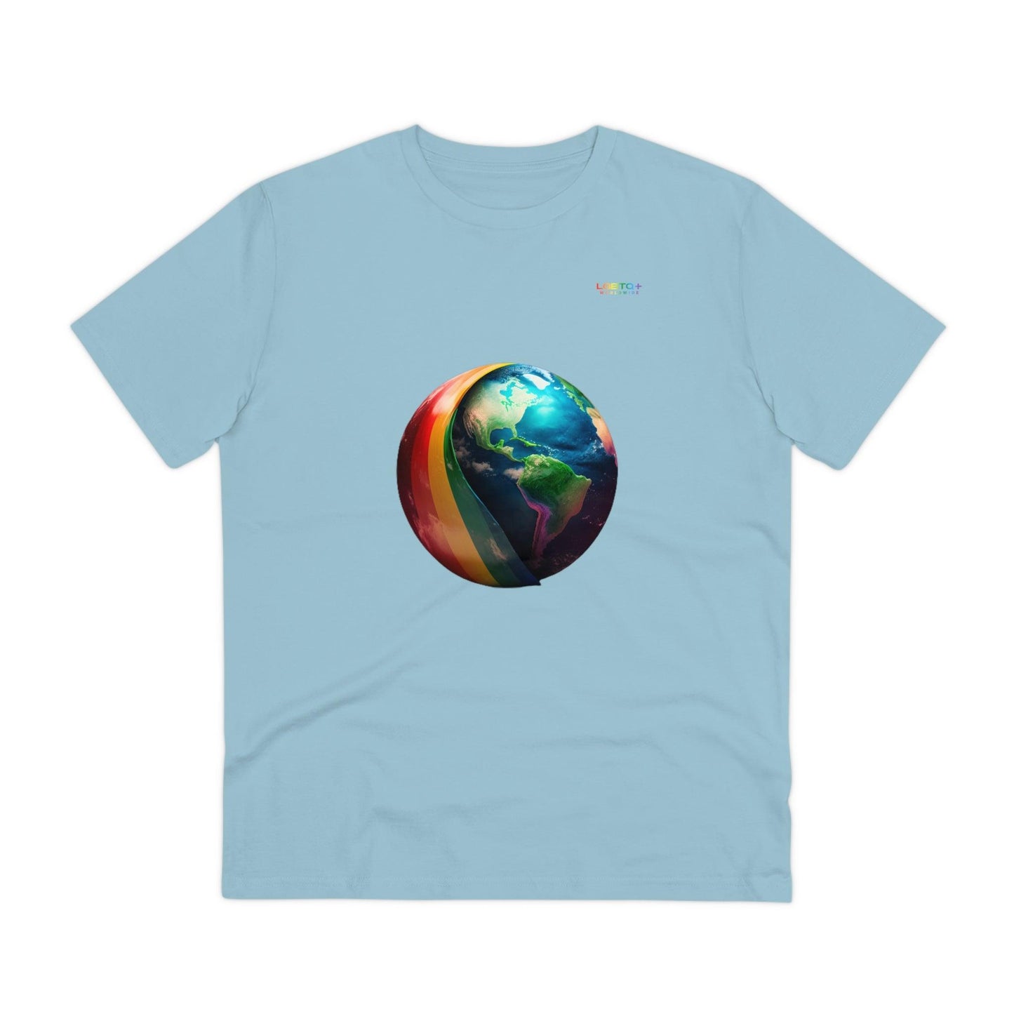 LGBTQWorldwide - ,,ZUKÜNFTIGE WELT" ai, Cotton, Crew neck, DTG, Eco-friendly, Men's Clothing, Organic, Recycled, Regular fit, Sustainable, T-shirts, Unisex, Valentine's Day Picks, Vegan, Women's Clothing lgbtq Bekleidung Accessoires unisex Zubehör