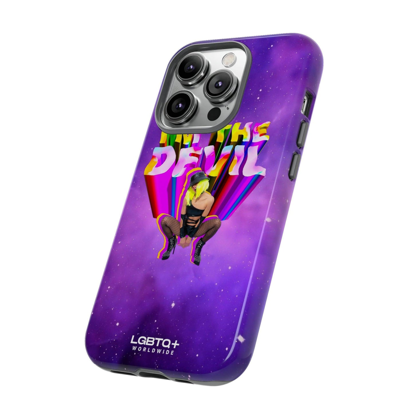 LGBTQWorldwide - ,,I AM THE DEVIL" Doppelgehäuse Handyhülle Accessories, Glossy, iPhone Cases, Matte, Phone accessory, Phone Cases, Samsung Cases, Thermo, Valentine's Day Picks lgbtq Bekleidung Accessoires unisex Zubehör