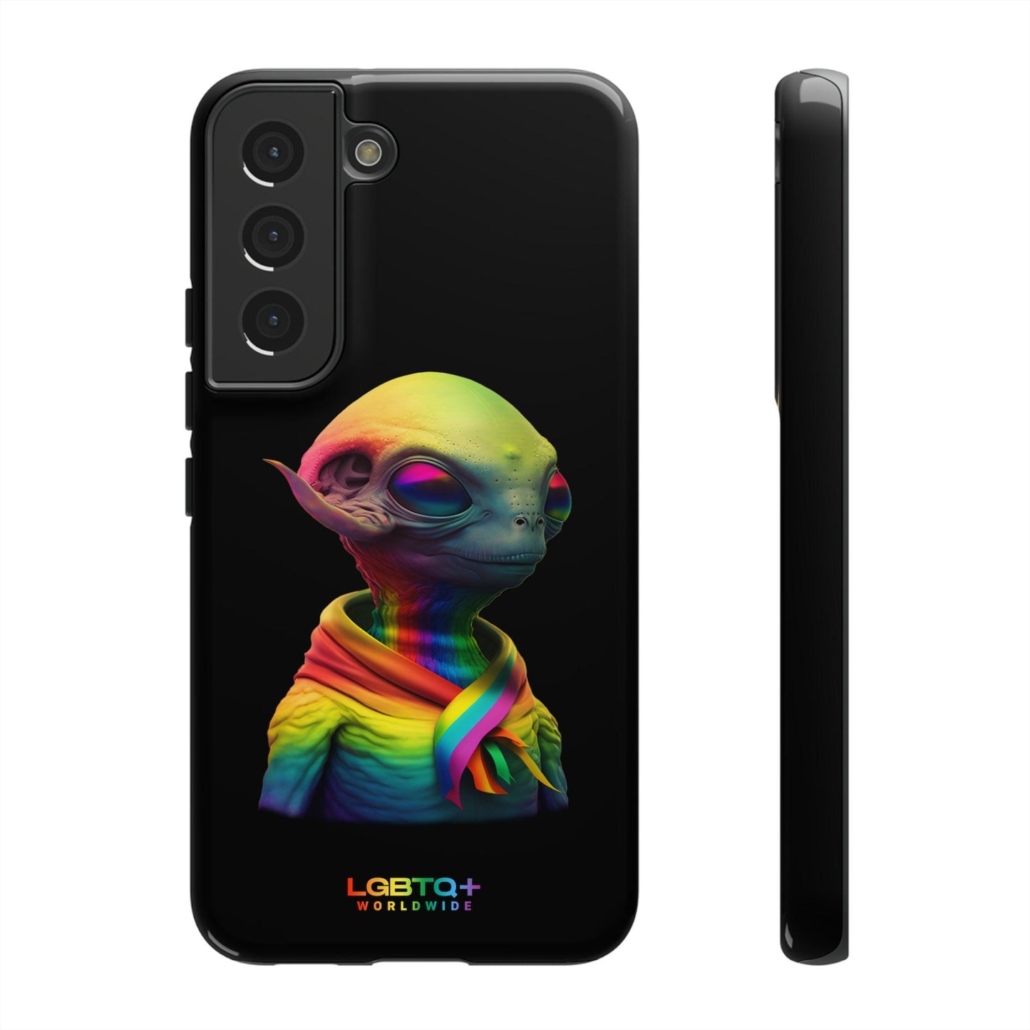 LGBTQWorldwide - ,,ALIEN" Doppelgehäuse Handyhülle Accessories, Glossy, iPhone Cases, Matte, Phone accessory, Phone Cases, Samsung Cases, tough, Valentine's Day Picks lgbtq Bekleidung Accessoires unisex Zubehör