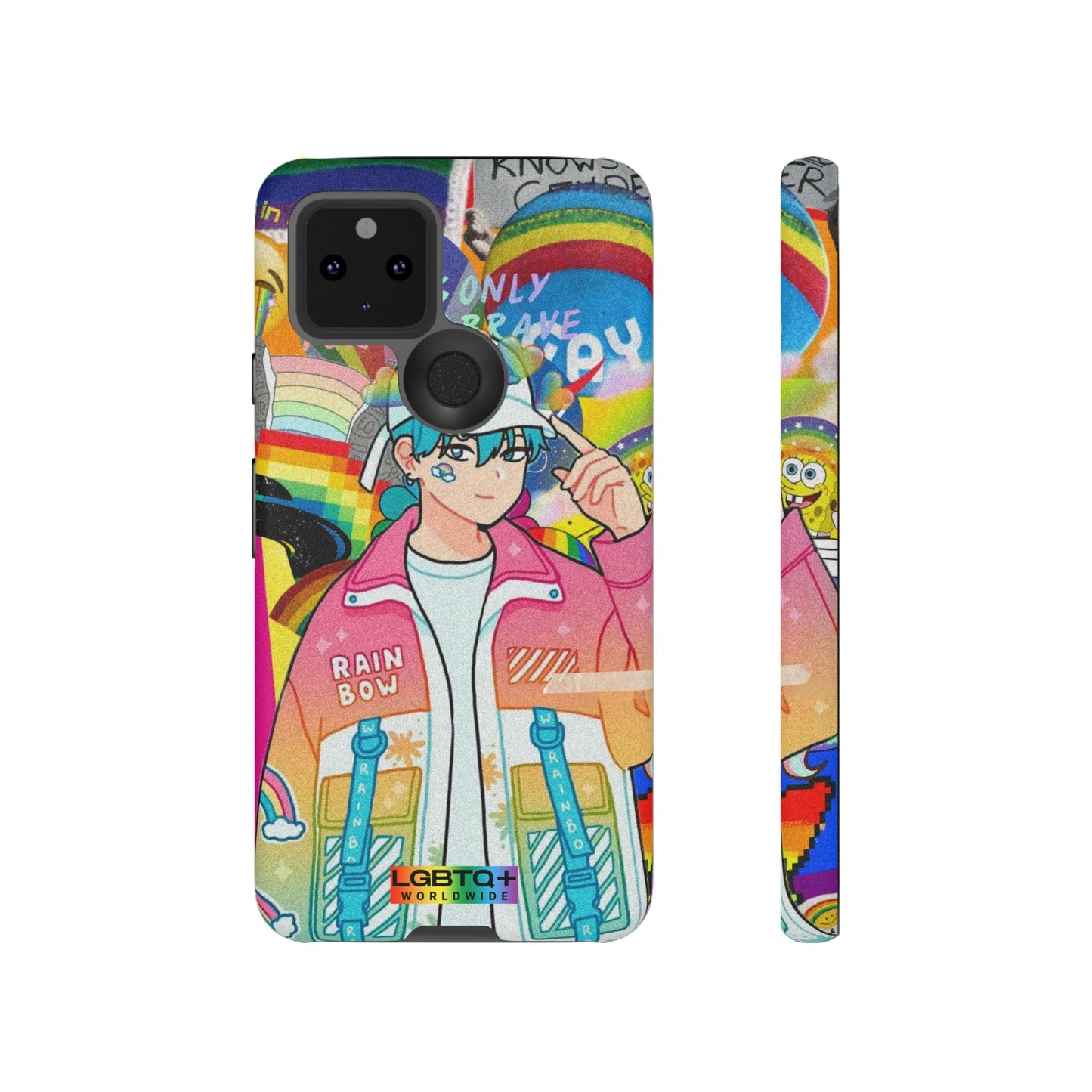 LGBTQWorldwide - ,,REGENBOGEN JUNGE" Doppelgehäuse Handyhülle Accessories, Glossy, iPhone Cases, Matte, Phone accessory, Phone Cases, Samsung Cases, Thermo, Valentine's Day Picks lgbtq Bekleidung Accessoires unisex Zubehör