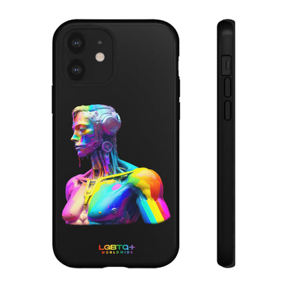 LGBTQWorldwide - ,,ZUKÜNFTIGER ROBOTER" Doppelgehäuse Handyhülle Accessories, Glossy, iPhone Cases, Matte, Phone accessory, Phone Cases, Samsung Cases, tough, Valentine's Day Picks lgbtq Bekleidung Accessoires unisex Zubehör