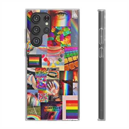 LGBTQWorldwide - ,,COMMUNITY" Flexible Handyhülle Accessories, Case, iPhone, iPhone Cases, Phone accessory, Phone Cases, Samsung Cases, silikon, Valentine's Day promotion lgbtq Bekleidung Accessoires unisex Zubehör