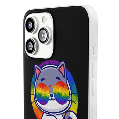 LGBTQWorldwide - ,,PURRIDE" Flexible Handyhülle Accessories, Case, iPhone, iPhone Cases, Phone accessory, Phone Cases, Samsung Cases, silikon, Valentine's Day promotion lgbtq Bekleidung Accessoires unisex Zubehör