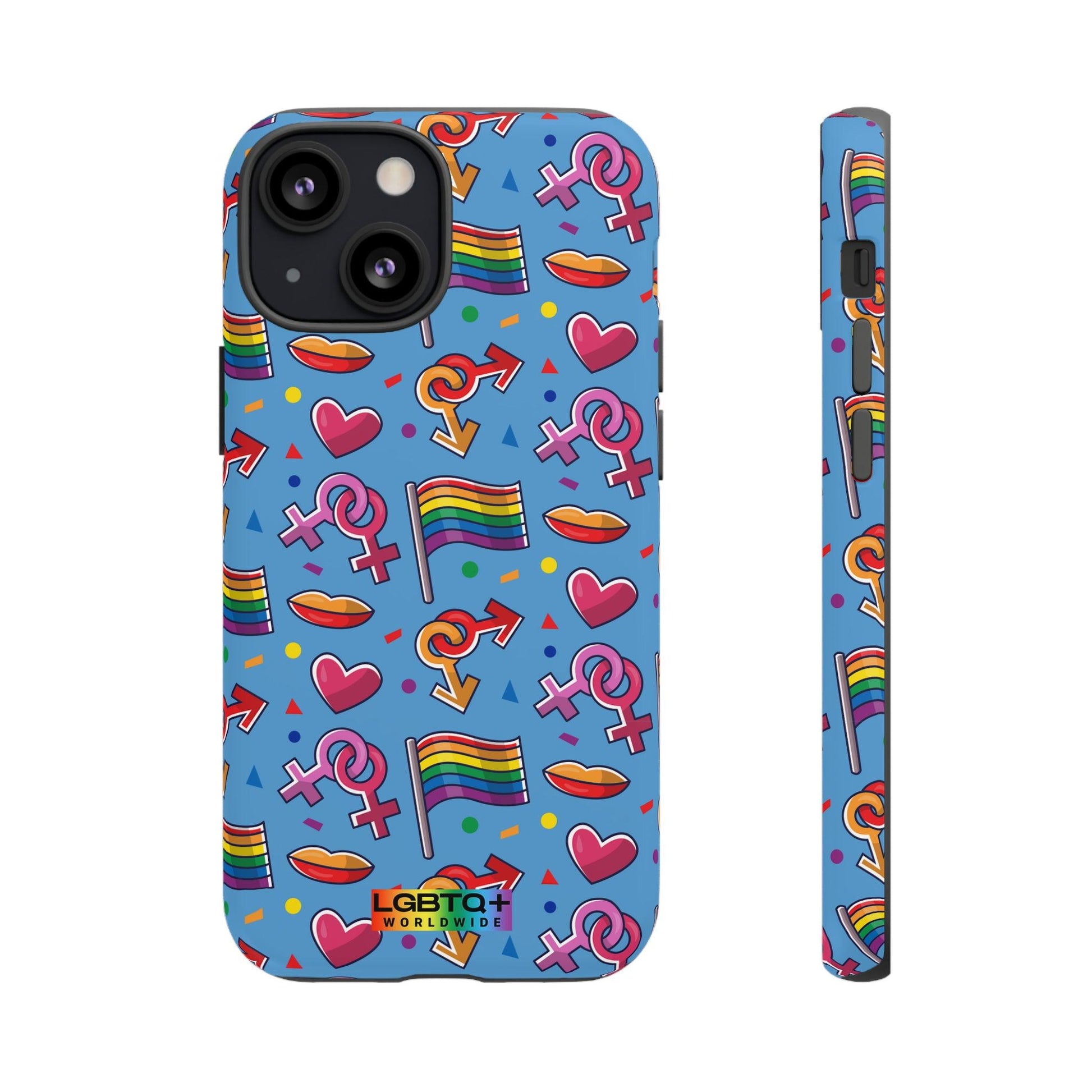 LGBTQWorldwide - ,,FÜHL DICH FREI" Doppelgehäuse Handyhülle Accessories, Glossy, iPhone Cases, Matte, Phone accessory, Phone Cases, Samsung Cases, Thermo, Valentine's Day Picks lgbtq Bekleidung Accessoires unisex Zubehör