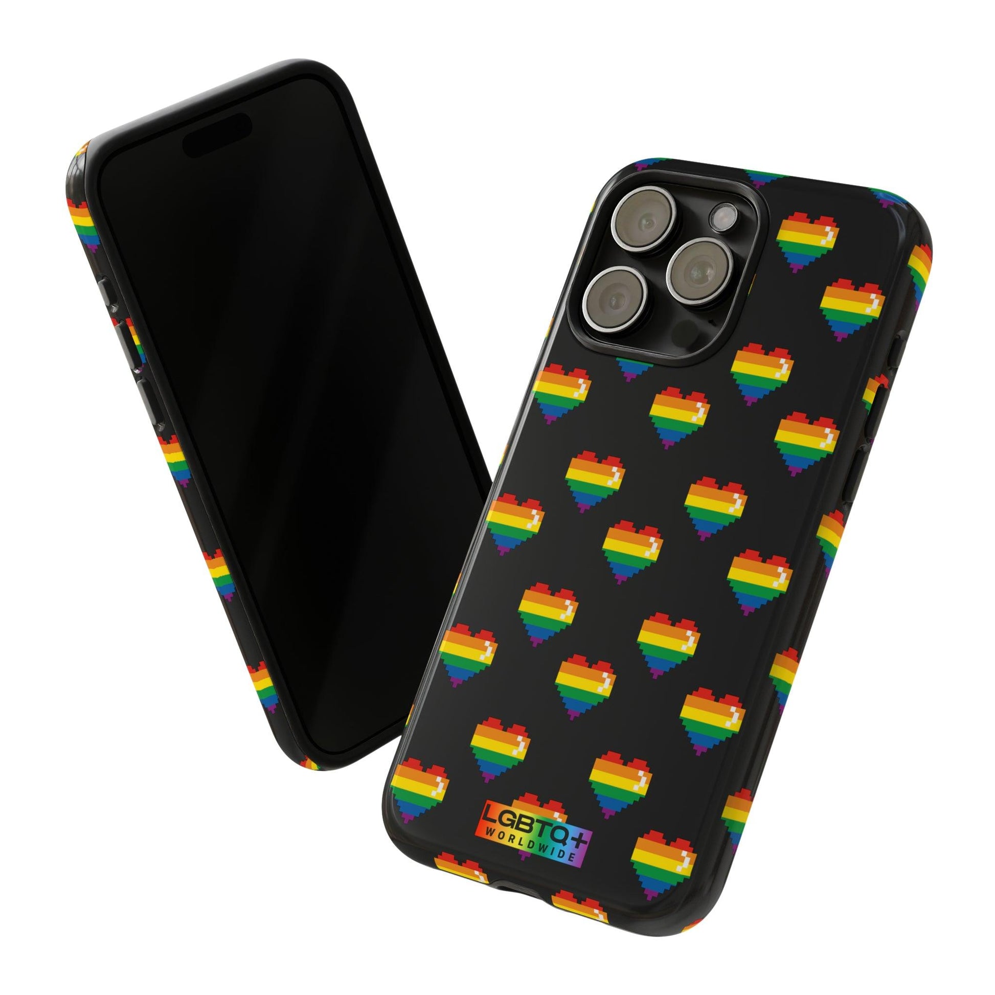 LGBTQWorldwide - ,,COMIC HERZEN" Doppelgehäuse Handyhülle Accessories, Glossy, iPhone Cases, Matte, Phone accessory, Phone Cases, Samsung Cases, Thermo, Valentine's Day Picks lgbtq Bekleidung Accessoires unisex Zubehör