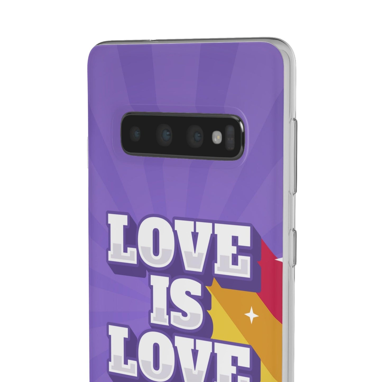 LGBTQWorldwide - ,,LOVE IS LOVE" Flexible Handyhülle Accessories, Case, iPhone, iPhone Cases, Phone accessory, Phone Cases, Samsung Cases, silikon, Valentine's Day promotion lgbtq Bekleidung Accessoires unisex Zubehör