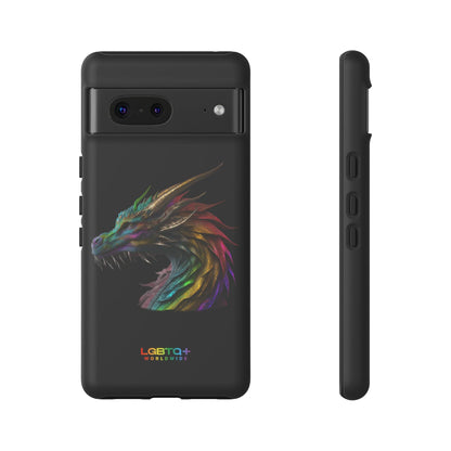 LGBTQWorldwide - ,,DRACHE" Doppelgehäuse Handyhülle Accessories, Glossy, iPhone Cases, Matte, Phone accessory, Phone Cases, Samsung Cases, tough, Valentine's Day Picks lgbtq Bekleidung Accessoires unisex Zubehör