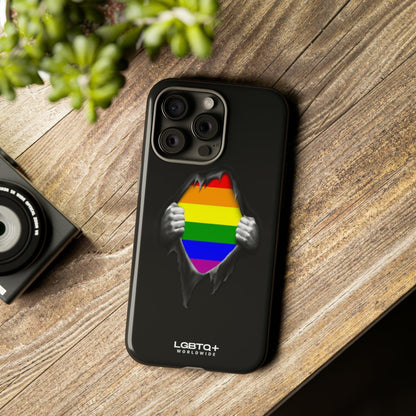 LGBTQWorldwide - ,,SCHWARZES LOCH" Doppelgehäuse Handyhülle Accessories, Glossy, iPhone Cases, Matte, Phone accessory, Phone Cases, Samsung Cases, Thermo, Valentine's Day Picks lgbtq Bekleidung Accessoires unisex Zubehör