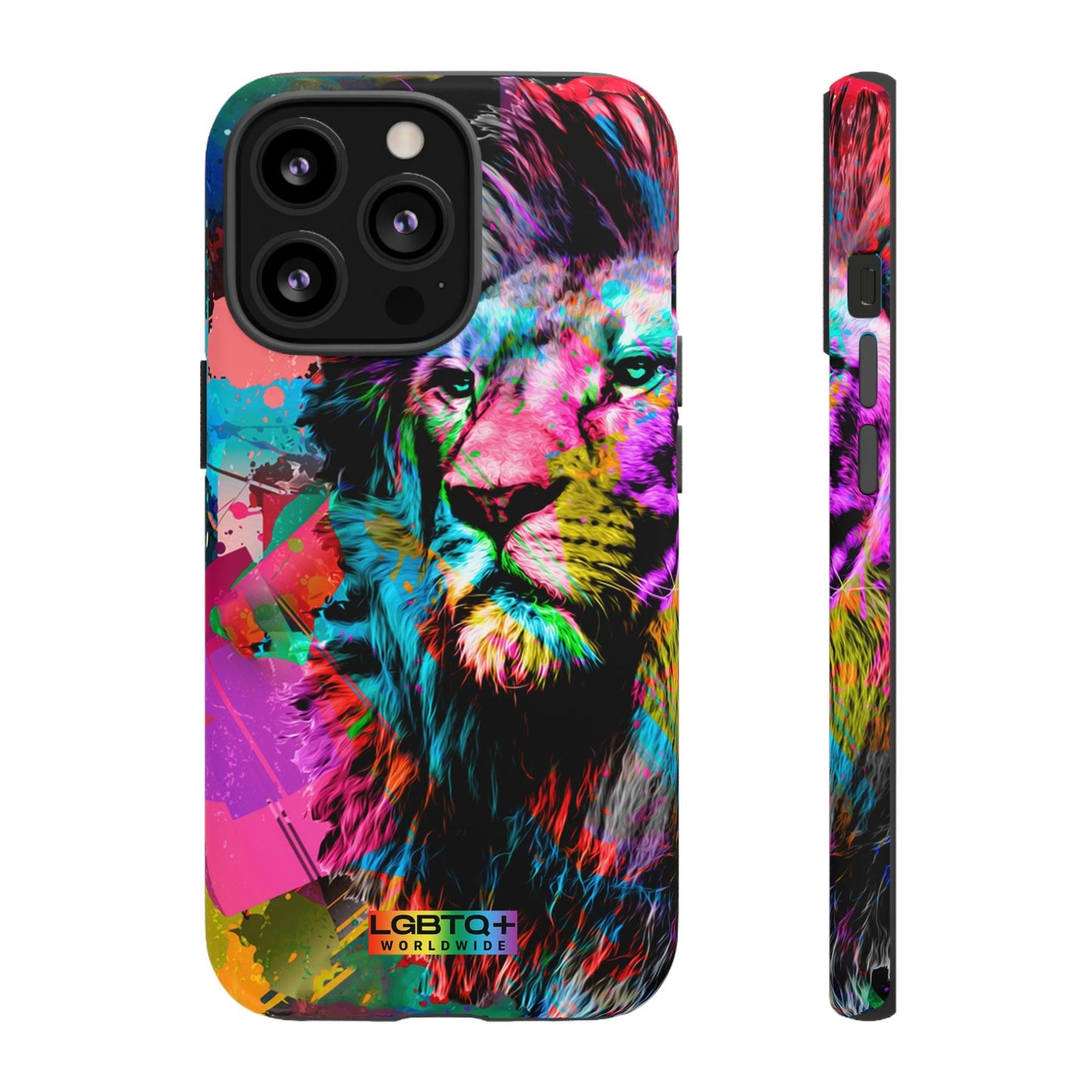 LGBTQWorldwide - ,,STARKER LÖWE" Doppelgehäuse Handyhülle Accessories, Glossy, iPhone Cases, Matte, Phone accessory, Phone Cases, Samsung Cases, Thermo, Valentine's Day Picks lgbtq Bekleidung Accessoires unisex Zubehör