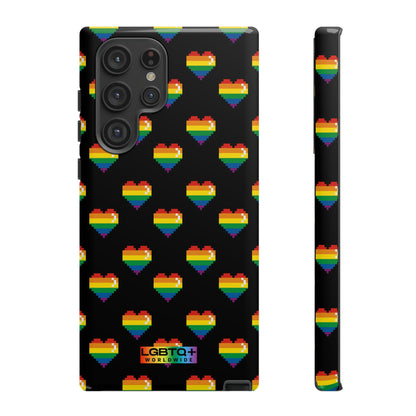 LGBTQWorldwide - ,,COMIC HERZEN" Doppelgehäuse Handyhülle Accessories, Glossy, iPhone Cases, Matte, Phone accessory, Phone Cases, Samsung Cases, Thermo, Valentine's Day Picks lgbtq Bekleidung Accessoires unisex Zubehör