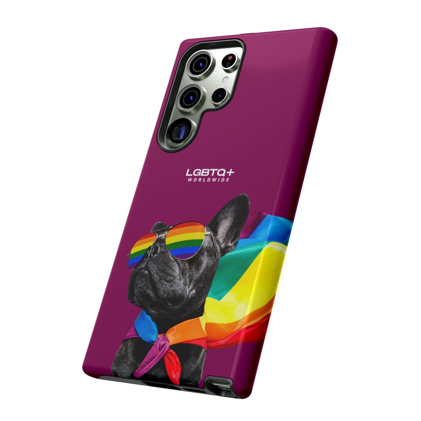 LGBTQWorldwide - ,,GLÜCKLICHER HUND" Doppelgehäuse Handyhülle Accessories, Glossy, iPhone Cases, Matte, Phone accessory, Phone Cases, Samsung Cases, Thermo, Valentine's Day Picks lgbtq Bekleidung Accessoires unisex Zubehör