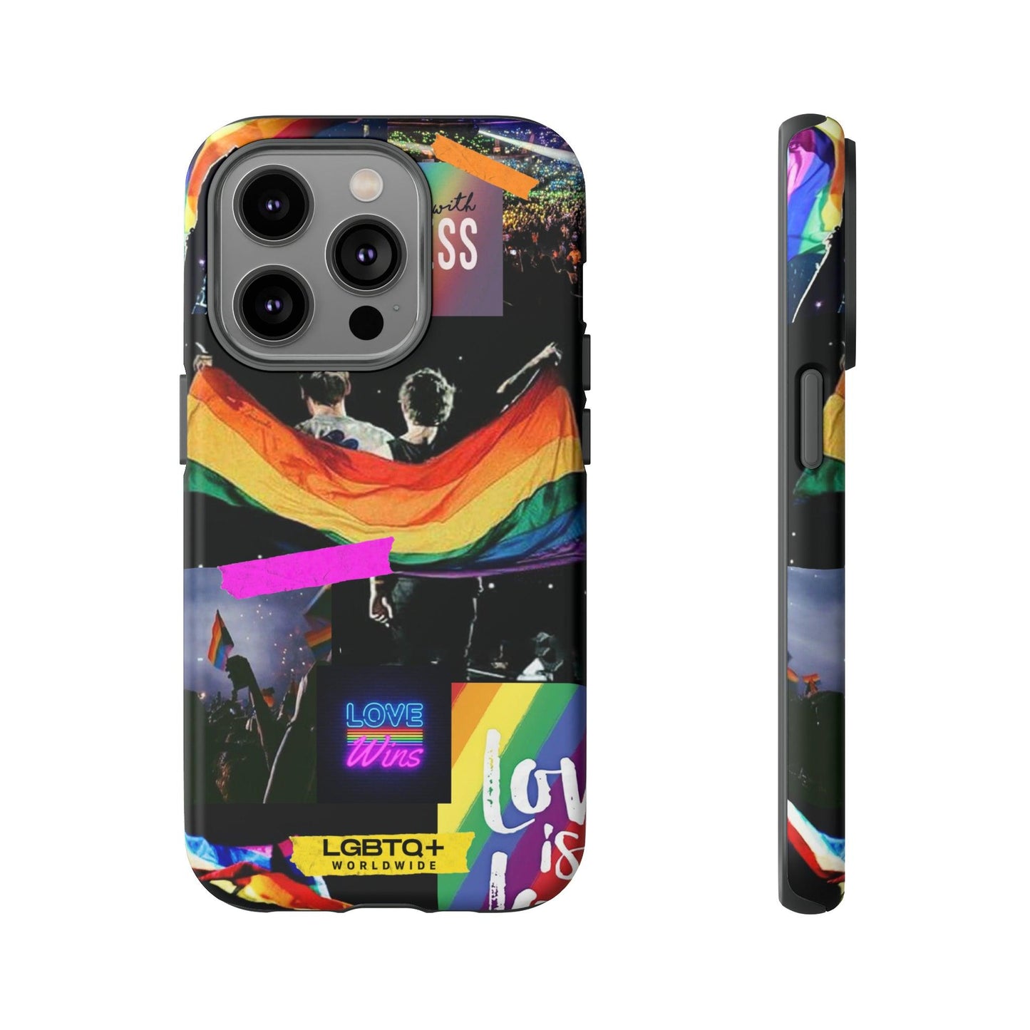 LGBTQWorldwide - ,,COMMUNITY" Doppelgehäuse Handyhülle Accessories, Glossy, iPhone Cases, Matte, Phone accessory, Phone Cases, Samsung Cases, Thermo, Valentine's Day Picks lgbtq Bekleidung Accessoires unisex Zubehör